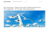Energy Demand Research Project : Final Analysis - Ofgem · AECOM Energy Demand Research Project: Final Analysis 1 Capabilities on project: Building Engineering This section summarises