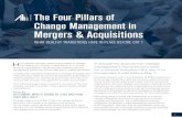 The Four Pillars of Change Management in Mergers ... · The Four Pillars of Change Management in ... Training should be tailored to the needs and ... The Four Pillars of Change Management
