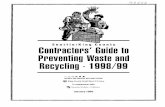 Contractors' Guide to Preventing Waste and Recycling . 1998…infohouse.p2ric.org/ref/50/49838.pdf · Contractors' Guide to Preventing Waste and Recycling 1 NN8lNN ... Pam Bissonnette,