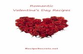 Romantic Valentine’s Day Recipes - Free Cookbook · Dark Chocolate Pavé with Raspberry Sauce ... Lacy Valentine Cake ... Special Salmon Steaks ...