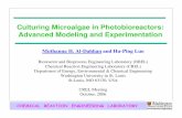 Culturing Microalgae in Photobioreactors: Advanced ...crelonweb.eec.wustl.edu/files/CRELMEETINGS/2006/Al-Dahhan.pdf · Culturing Microalgae in Photobioreactors: Advanced Modeling