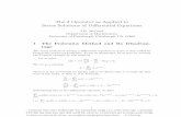 The Operator as Applied to Series Solutions of Di erential ...sph/mcleod-deltamethod-final.pdf · The Operator as Applied to Series Solutions of Di erential Equations J.B. McLeod