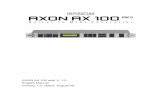 AXON AX 100 mkII V. 1.0 (English) - images6.static … · AXON AX 100 mkII V. 1.0 English Manual Version 1.0, ... 2.0 ... 8 AXON AX 100 mkII V. 1.0 ...