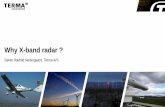 Why X-band radar - Entry Point North · Why X-band radar ? Søren Ræbild ... -> very small clutter volume 4 September 2015 ... Resolving the Radar/Wind Farms Interaction, Geoff Butler