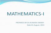 MATHEMATICS-I - Institute Of Aeronautical Engineering · Advanced engineering Mathematics by Kreyszig, ... 3rd edition, Narosa Publishing ... Advanced Engineering Mathematics with
