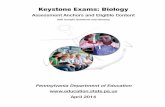 Keystone Exams: Biology and Accountabilit… · Keystone Exams: Biology Assessment Anchors and Eligible Content with Sample Questions and Glossary Pennsylvania Department of Education