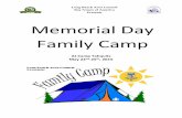 Memorial Day Family Camp - Long Beach Area Council · Memorial Day Family Camp ... Interfaith Worship Service ... Memorial Family Camp has two great campfires planned, ...