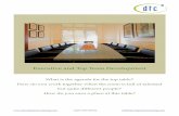 Top Team Development Brochure - DTC€¦ · How do you work together when the room is full of talented ... these in any work we do. If not, ... Top Team Development Brochure ...
