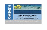 CONFERENCE Ala Moana Hotel Hibiscus Ballroom 410 Atkinson ... Conference... · CONFERENCE Friday, October 20, 2017 7:30 AM – 5:00 PM Ala Moana Hotel Hibiscus Ballroom 410 Atkinson