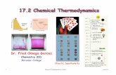 17.2 Chemical Thermodynamics - faculty.sdmiramar.edufaculty.sdmiramar.edu/fgarces/zCourse/All_Year/Ch201/aMy_FileLec/... · Chemistry 201 Miramar College ... Chemical Thermodynamics