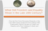 What Did Freedom and Equality Mean in the Late 19th …ezone.lbcc.edu/.../hist11oljd/topFolder/PDFs/FreedominLate19thC.pdf · What Did Freedom and Equality Mean in the Late 19th Century?