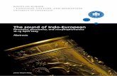 The sound of Indo-European - Roots of Europerootsofeurope.ku.dk/dokumenter/sound_of_indo-european/sieabstract… · ROOTS OF EUROPE – LANGUAGE, CULTURE, AND MIGRATIONS UNIVERSITY