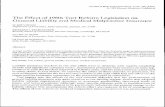 The Effect of 1980s Tort Reform Legislation on General ... · The Effect of 1980s Tort Reform Legislation on General Liability and ... joint and several liability, ... and loss ratios