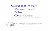 Pasteurized Milk Ordinance - New York State Department … in PDF/2009_PMO.pdf · v INTRODUCTION The following Grade "A" PMO, with Appendices, is recommended for legal adoption by
