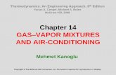 Chapter 14 GAS VAPOR MIXTURES AND AIR … · Chapter 14 GAS–VAPOR MIXTURES AND AIR-CONDITIONING Mehmet Kanoglu ... In an environment at 10°C with 48 km/h winds feels as cold as
