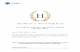 2016 Hirschman Prize Ceremony Transcript49C4… · 2016 Albert O. Hirschman Prize Ceremony honoring Amartya Sen April 19th 2017, 5:00pm – 7:00pm Professor and Nobel laureate Amartya