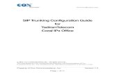 SIP Trunking Configuration Guide for TadiranTelecom Coral ...media.cox.com/.../phone/equipment/sip-config-guide-tadiran-coral.pdf · Property of Cox Communications, Inc. Version 1.0