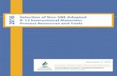 2016 Selection of Non-SBE Adopted K-12 Instructional ...ccsesa.org/.../11/Selection-of-Non-SBE-Adopted-K-12-Materials-11-2… · K-12 Instructional Materials: Process Resources ...