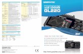 GL220 Brochure vol2 - Graphtec Corporation · NEW GL220 main unit specifications Item Description Number of analog input channels 10 ch External input/output Input*9 Trigger or Sampling