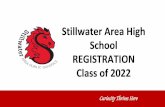 Stillwater Area High School REGISTRATION · Stillwater Area High School REGISTRATION ... 6:00 p.m. in the Main Forum Room ... PONY POSSIBILITIES