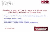 Strike, Land Attack, and Air Defense (SLAAD) Division Overview · ... and Air Defense (SLAAD) Division Overview ... Land Attack, and Air Defense (SLAAD) ... Navy Air & Missile Defense
