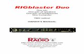 RIGblaster Duo - West Mountain Radio - Home · RIGblaster Duo One mic ... control. Front panel status indicators show at a glance, ... would refer to the above front panel diagram