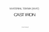 CAST IRON - hmtppolman.weebly.comhmtppolman.weebly.com/uploads/5/3/4/3/53439175/cast_iron.pdf · Cast Iron • Cast iron is a cast ferrous based materials with the carbon content