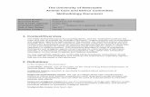 The University of Newcastle Animal Care and Ethics ...€¦ · Animal Care and Ethics Committee Methodology Document ... anaesthesia means loss of consciousness, ... metabolism and