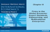 Chapter 8 Firms in the Global Economy: Export Decisions ... Note-C08... · Chapter 8 Firms in the Global ... Export Decisions, Outsourcing, and Multinational Enterprises . ... •