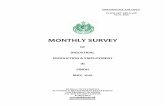MIPE - MONTHLY SURVEY - Bureau of Statistics Sindhsindhbos.gov.pk/wp-content/uploads/2015/07/Mipe-Report-May-2016.… · for official use only summary release may, 2016 monthly survey