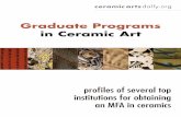 Graduate Programs in Ceramic Art - Ceramic Arts Network · Graduate Programs in Ceramic Art makes it clear that clay is alive and well in post ... copper blue glaze, ... Boston Museum