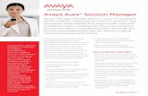 Avaya Aura® Session Manager - lipinski-telekom.de · with Avaya’s unique application of the SIP Timer “B” and OPTIONs messaging, calls can be placed during network outages