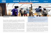 IOM South Sudan · IOM South Sudan SITUATION REPORT The ... SITREP # 28 10 July 2014 IDPs ... Disclaimer: The boundaries and names used in the map are not endorsed by Government of