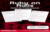 Ruby on Rails Notes for Professionals - goalkicker.com · Ruby on Rails Ruby Notes for Professionals® on Rails Notes for Professionals GoalKicker.com Free Programming Books Disclaimer