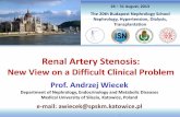 Renal Artery Stenosis - Budapest Nephrology Schoolbns-hungary.hu/documents/20bns/2013bns_0828_1130.pdf · vascular Ehlers–Danlos syndrome, ... considered as a sensitive indicator