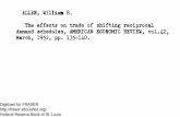 ALLEN, William R. The effects on trade of shifting ... · ALLEN, William R. The effects on trade of shifting reciprocal demand schedules, AMERICAN ECONOMIC REVIEW, vol.42, March,