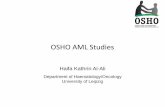 OSHO AML Studies - kompetenznetz-leukaemie.de · OSHO AML Studies Haifa Kathrin Al-Ali Department of Haematology/Oncology University of Leipzig
