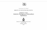 Islamic religious education syllabus: primary four - …€¦ ·  · 2013-09-11music lesson may include religious songs; ... 6. To develop a sense ... The aim of the Islamic Religious