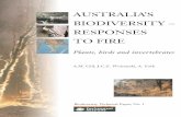 AUSTRALIA’S BIODIVERSITY – RESPONSES TO FIRE · AUSTRALIA’S BIODIVERSITY – RESPONSES TO FIRE ... 5.3 Distribution of patterns of richness change 41 5.4 A plant-community dynamics