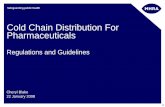 Cold Chain Distribution For Pharmaceuticals€¦ · Safeguarding public health Cold Chain Distribution For Pharmaceuticals Regulations and Guidelines Cheryl Blake 22 January 2008