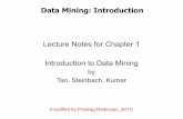 Data Mining: Introduction - Computer Science: Indiana ...predrag/classes/2017fallb365/ch1.pdf · Data Mining: Introduction Lecture Notes for Chapter 1 Introduction to Data Mining