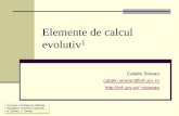 Elemente de calcul evolutiv - inf.ucv.roinf.ucv.ro/documents/cstoean/c6IA_14.pdf · strategii evolutive