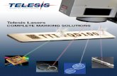 Telesis Laserstelesis.com/pdf/LaserBrochureFinal.pdf · marking cell, Telesis is unmatched ... Telesis has global support for your ... Our focal range is the best in the industry