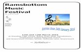Ramsbottom Music Festival syllabus and entry form.pdf · standard of the class entered, for example, entering a Grade 4 Class with a piece of Grade 6 standard. ... LTCL, ALCM, MSEP