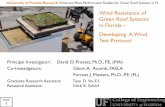 Wind Resistance of Green Roof Systems in Florida – Developing …€¦ ·  · 2012-08-01Green Roof Systems in Florida – Developing A Wind Test Protocol ... FM I-35 Green Roof