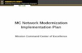 MC Network Modernization Implementation Plan ·  · 2018-04-03What is the Army’s Network Modernization Strategy? Vision: ... o Deliver and Staff COE Requirements o IOC of COE ...