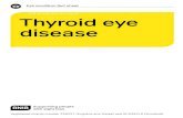 Thyroid eye disease - RNIB · Web viewThyroid eye disease (TED) is an eye condition that causes the muscles and soft tissues in and around your eye socket to swell. It usually happens