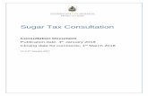 Sugar Tax Consultation - Bermuda Tax Consultation... · Sugar Tax Consultation ... gifts and provision to staff ... the tax with increased awareness of healthy lifestyles leads to