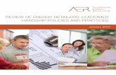 REVIEW OF ENERGY RETAILERS’ CUSTOMER … Review of energy retailers...REVIEW OF ENERGY RETAILERS’ CUSTOMER HARDSHIP POLICIES AND PRACTICES January ... to maintain a positive and