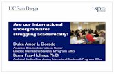 Are our international undergraduates struggling … our international undergraduates struggling academically? Dulce Amor L. Dorado Associate Director, International Center Director,